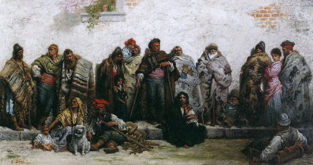 Les mendiants de Burgos - Gustave Doré image 1 tableau peint à l’huile sur toile