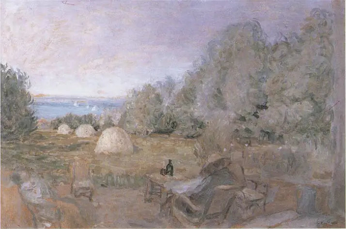 Les meules au jardin des Étincelles à Criqueboeuf - Édouard Vuillard - Alpha Reproduction