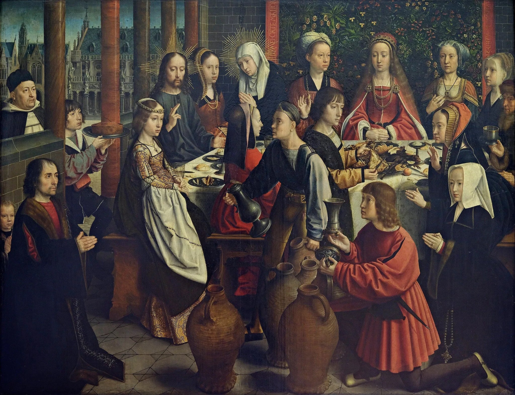 Les Noces de Cana - Gérard David image 1 tableau peint à l’huile sur toile