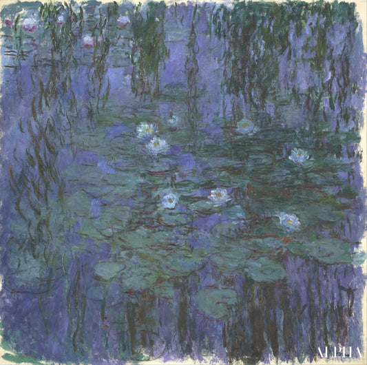 Les Nymphéas bleus - Claude Monet - Reproductions de tableaux et peintures haut de gamme