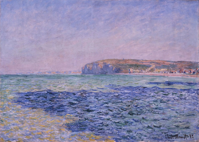 海の影、プールヴィルの崖 - クロード・モネ