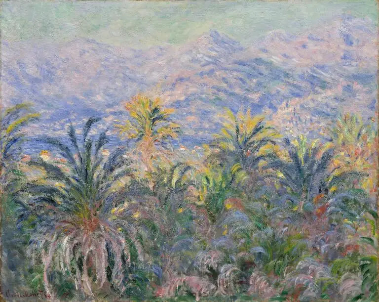 Les palmiers à Bordighera - Claude Monet image 1 reproduction d’œuvre d’art à l’huile