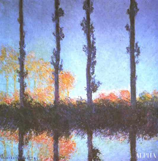 Les Peupliers - Claude Monet - Reproductions de tableaux et peintures haut de gamme