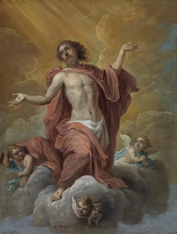 ロザリオの十五の秘密：キリストの昇天 - ダビッド・テニエール・ジュニア

Source:
Les quinze secrets du rosaire : l'ascension du Christ - David Teniers le Jeune