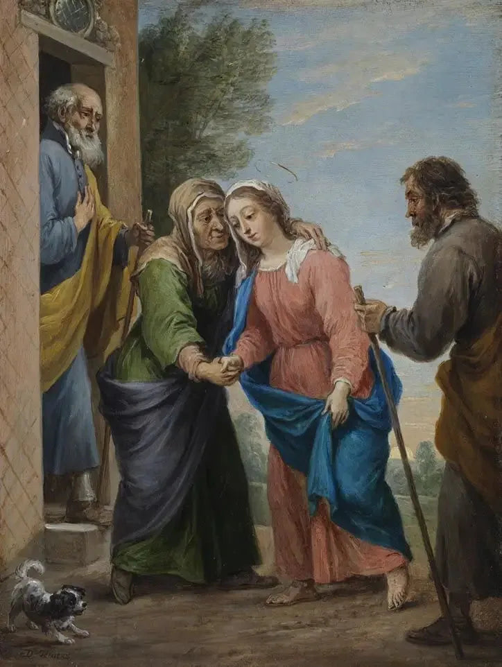 十五のロザリオの秘密：訪問 - ダビッド・テニエール・ル・ジュヌ

Source:
Les quinze secrets du rosaire : la Visitation - David Teniers le Jeune