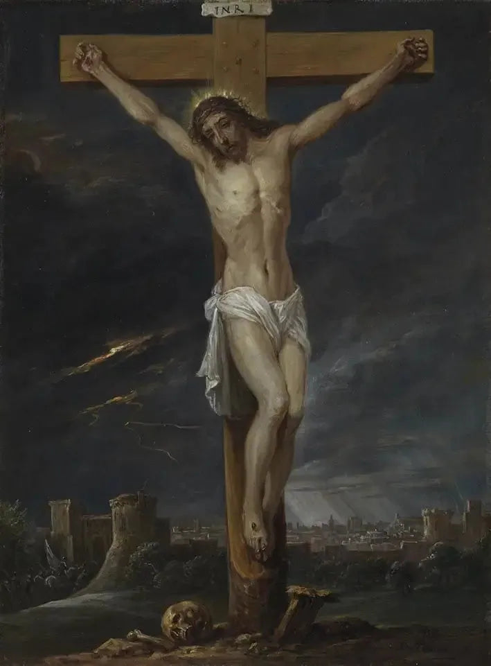ロザリオの十五の秘密：十字架にかかるキリスト - ダビッド・テニエール・ジュニエ

Source:
Les quinze secrets du rosaire : le Christ en croix - David Teniers le Jeune