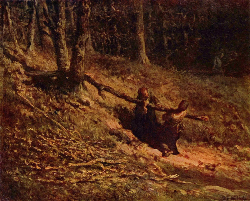 木製の漕ぎ手 - ジャン＝フランソワ・ミレー