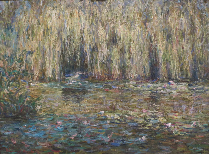ギベルニーの睡蓮の池の柳の木の涙 - ブランシュ・ホシェデ・モネ
