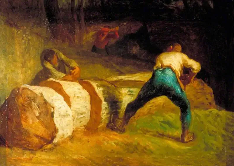 Les scieurs de bois - Jean-François Millet image 1 reproduction de peinture à l’huile