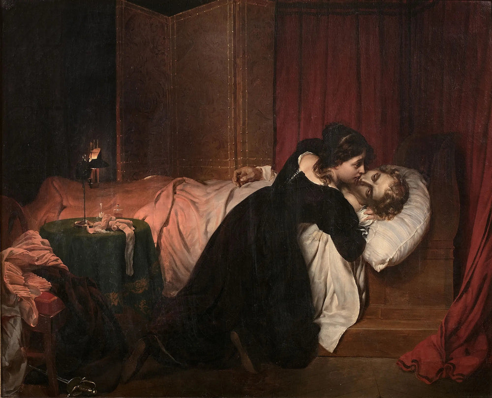 Les Suites d'un duel - Paul Delaroche image 1 copie de tableau peinte à la main