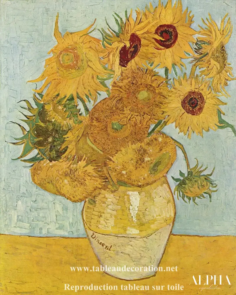 Les Tournesols - Van Gogh - Reproductions de tableaux et peintures haut de gamme