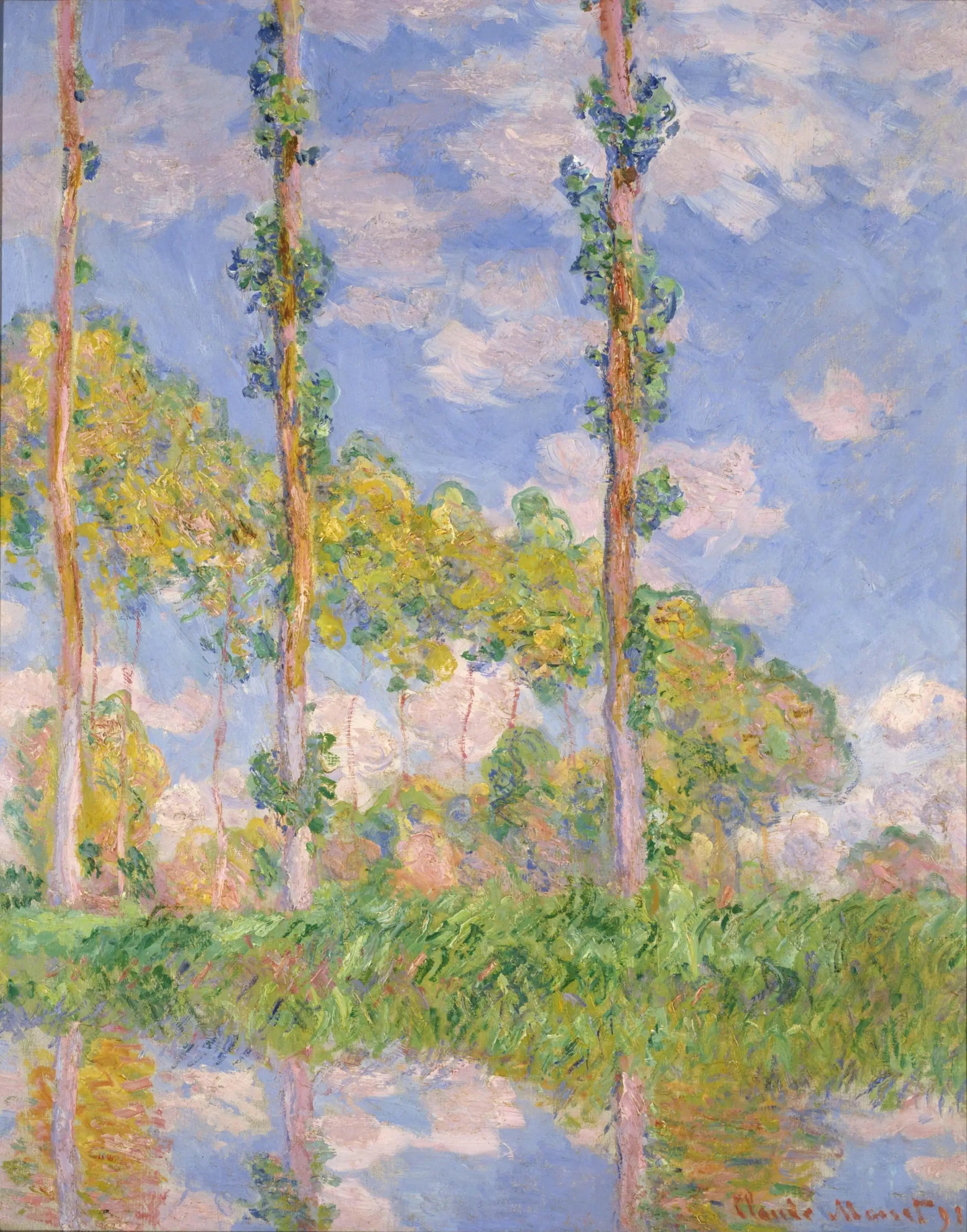 Les Trois Arbres, été - Claude Monet image 1 tableau peint à l’huile sur toile