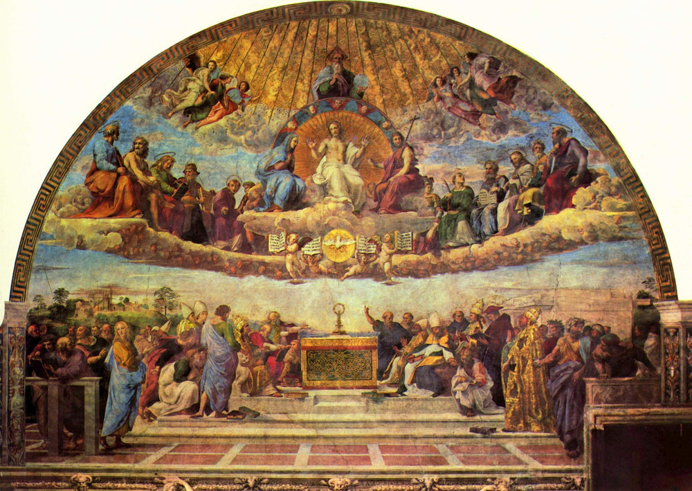 Les Vertus cardinales et théologales - Raphaël Sanzio image 1 reproduction d’œuvre d’art à l’huile