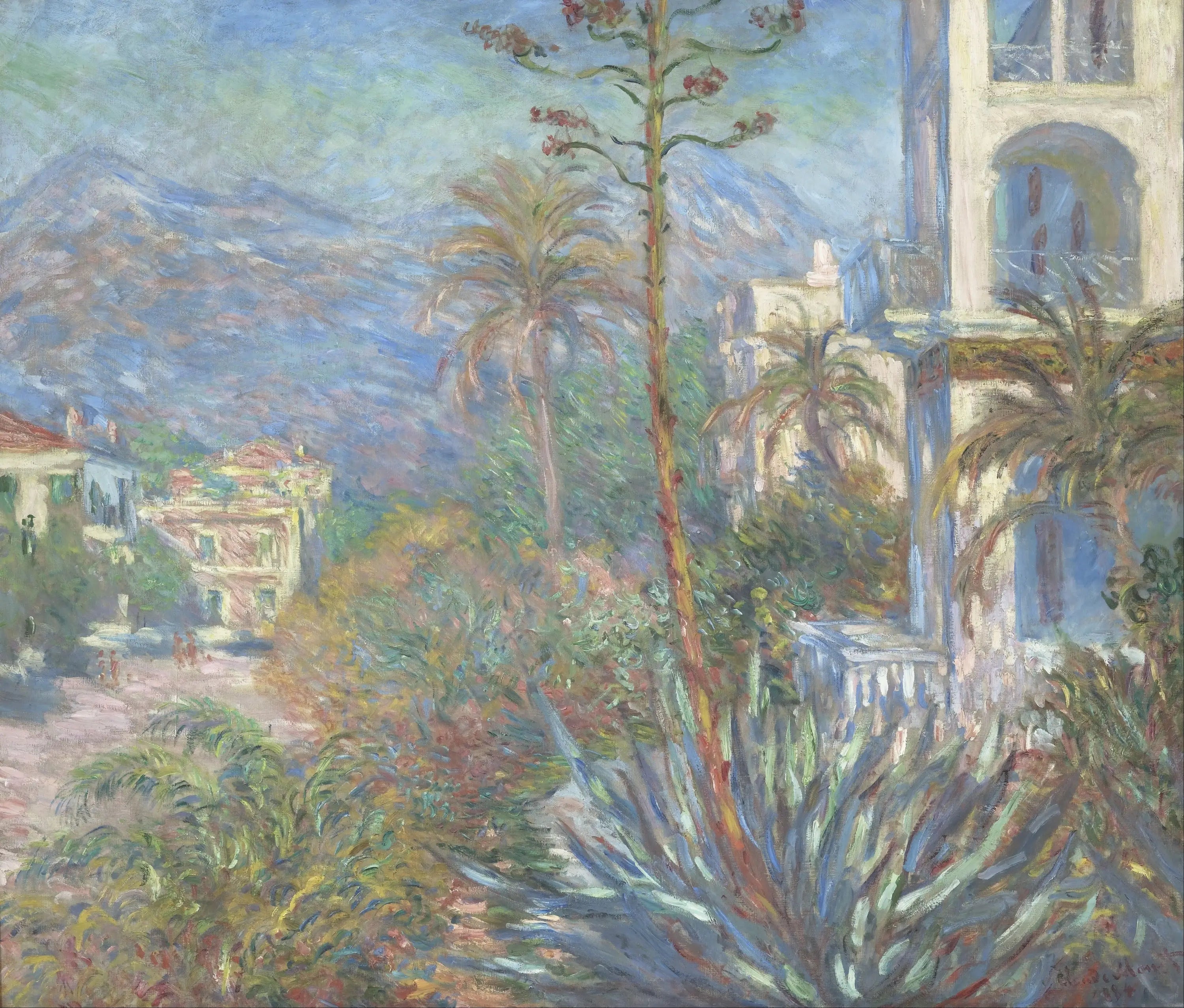 Les Villas à Bordighera - Claude Monet image 1 copie peinte à la main à l’huile