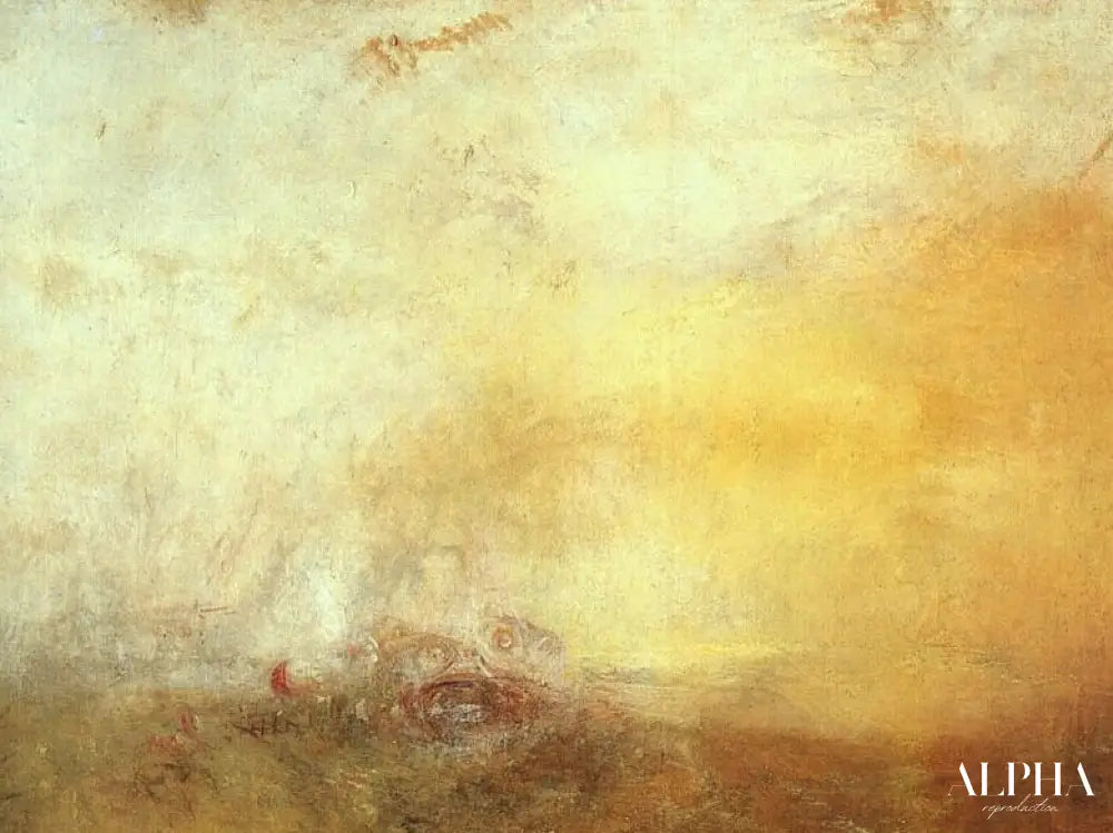 Lever de soleil avec monstres marins - William Turner - Reproductions de tableaux et peintures haut de gamme