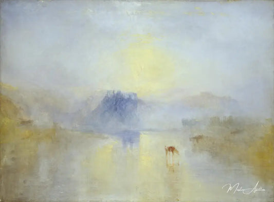 Lever de soleil sur le château de Norham - William Turner - Reproductions de tableaux et peintures haut de gamme