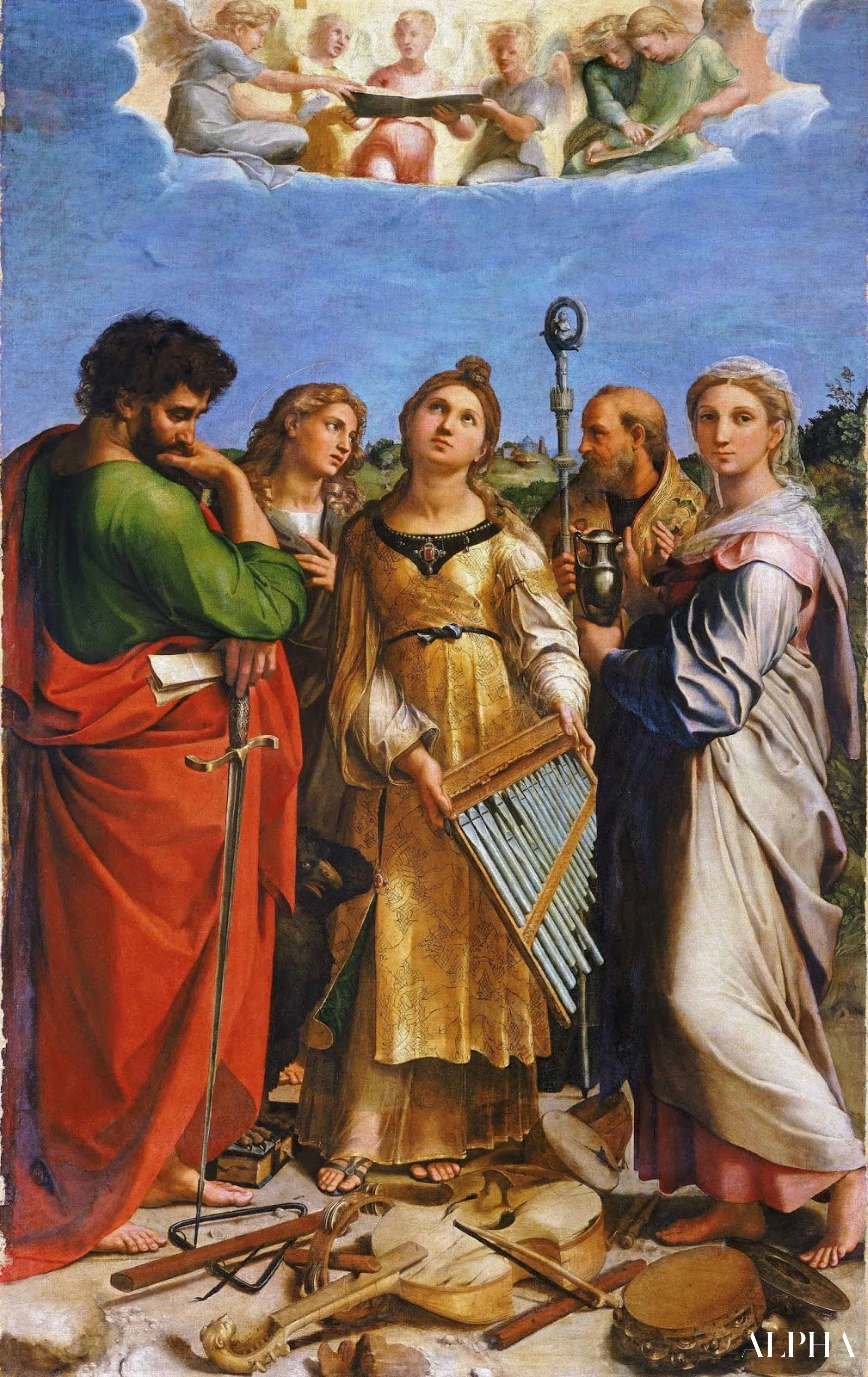 L'Extase de sainte Cécile - Raphaël (peintre) - Reproductions de tableaux et peintures haut de gamme
