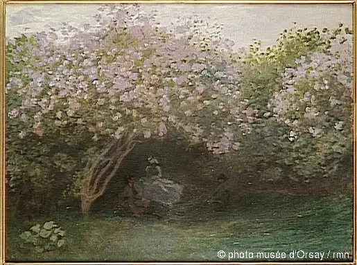 Lilas, Temps gris - Claude Monet image 1 reproduction de peinture à l’huile