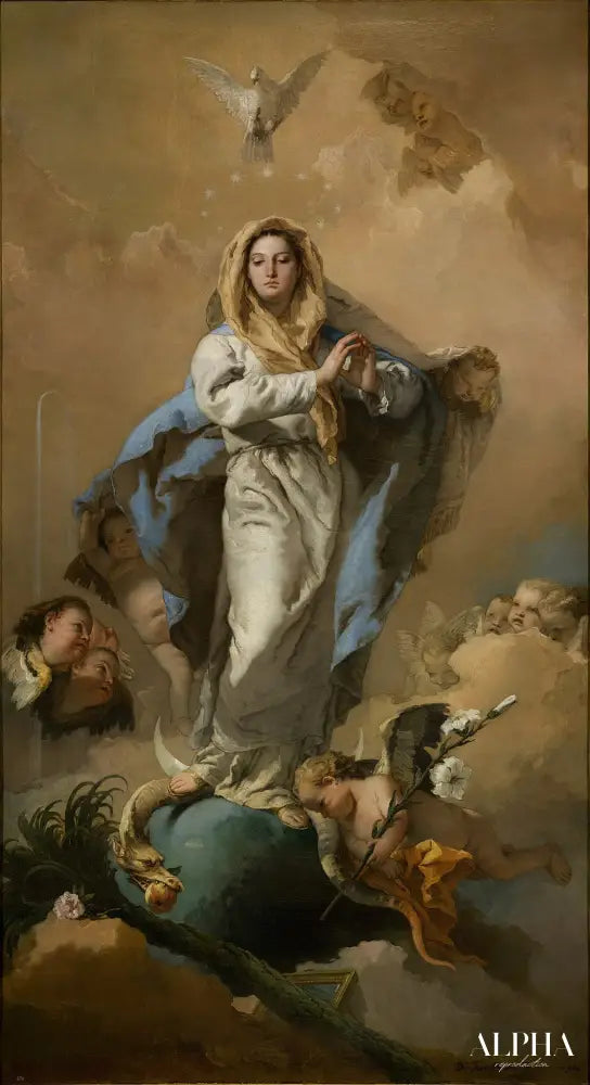 L'Immaculée Conception - Giambattista Tiepolo - Reproductions de tableaux et peintures haut de gamme