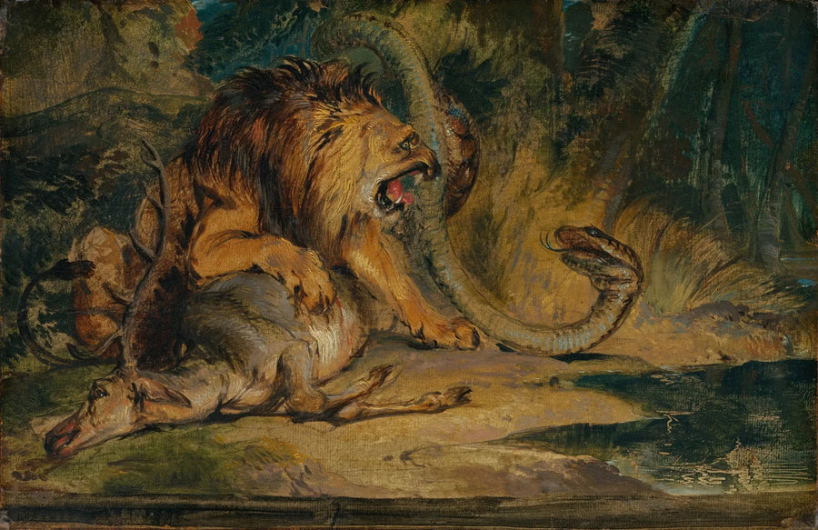 ライオンが獲物を守る - エドウィン・ヘンリー・ランスィア

Source:
Lion défendant sa proie - Edwin Henry Landseer