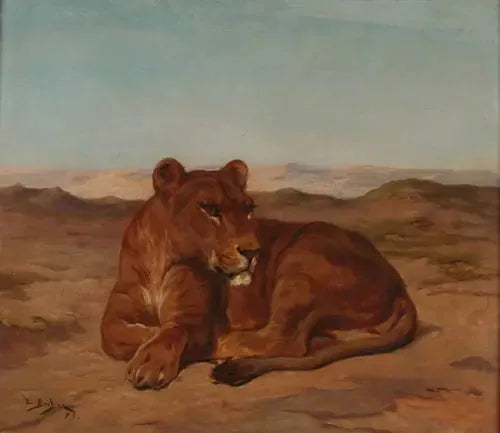 Lionne - Rosa Bonheur image 1 copie de tableau peinte à la main