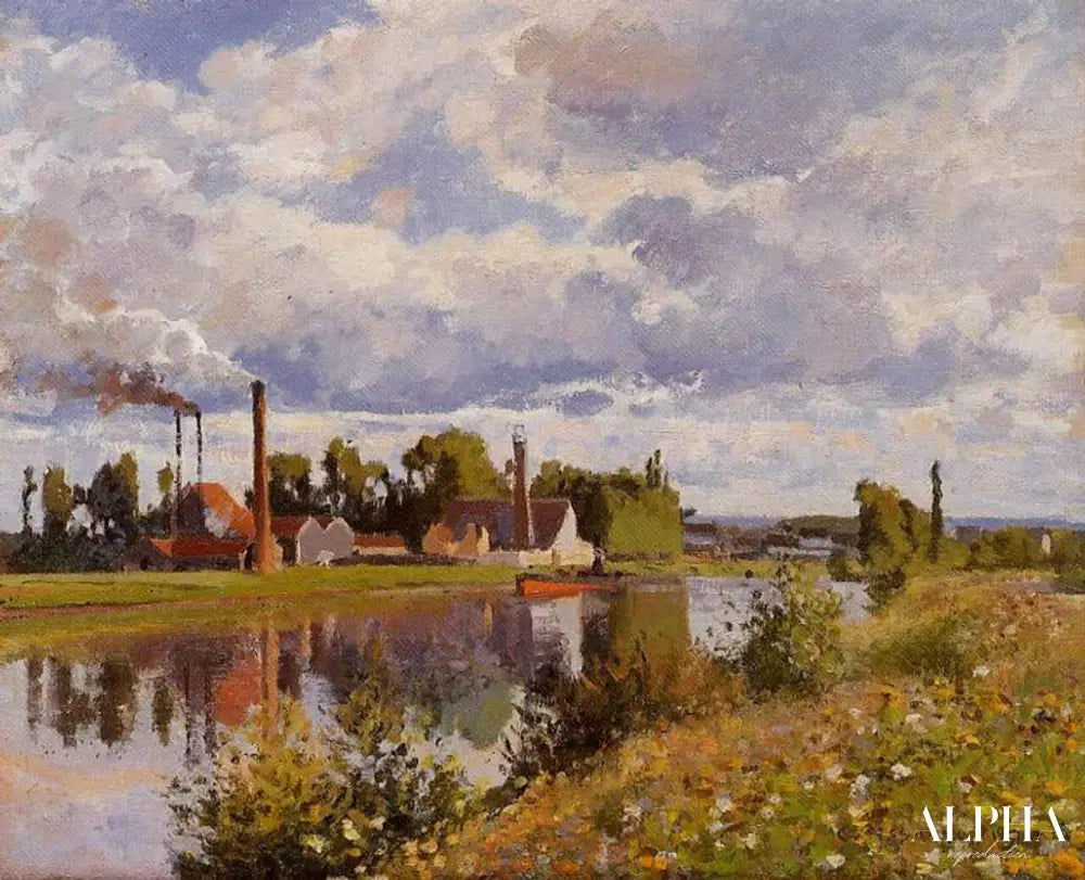 L'Oise près de Pontoise - Camille Pissarro - Reproductions de tableaux et peintures haut de gamme