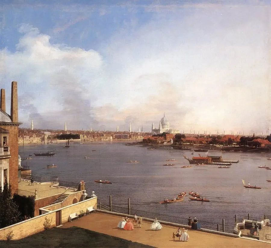 ロンドン：リッチモンドハウスから見たテムズ川とロンドン・シティ - カナレット

Source:
Londres : la Tamise et la City de Londres depuis Richmond House - Canaletto