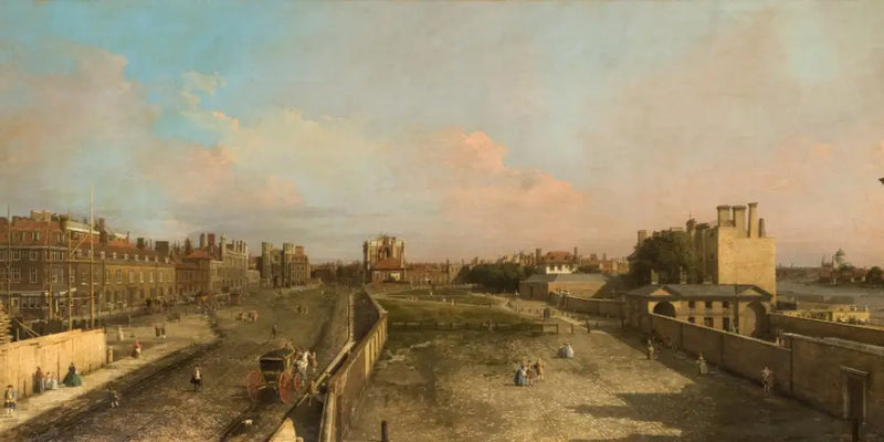 ロンドン：ホワイトホールとプライビガーデン、北向きの眺め - カナレット

Source:
Londres : Whitehall et le Privy Garden, vue vers le nord - Canaletto