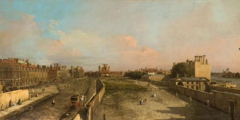 ロンドン：ホワイトホールとプライビガーデン、北向きの眺め - カナレット

Source:
Londres : Whitehall et le Privy Garden, vue vers le nord - Canaletto