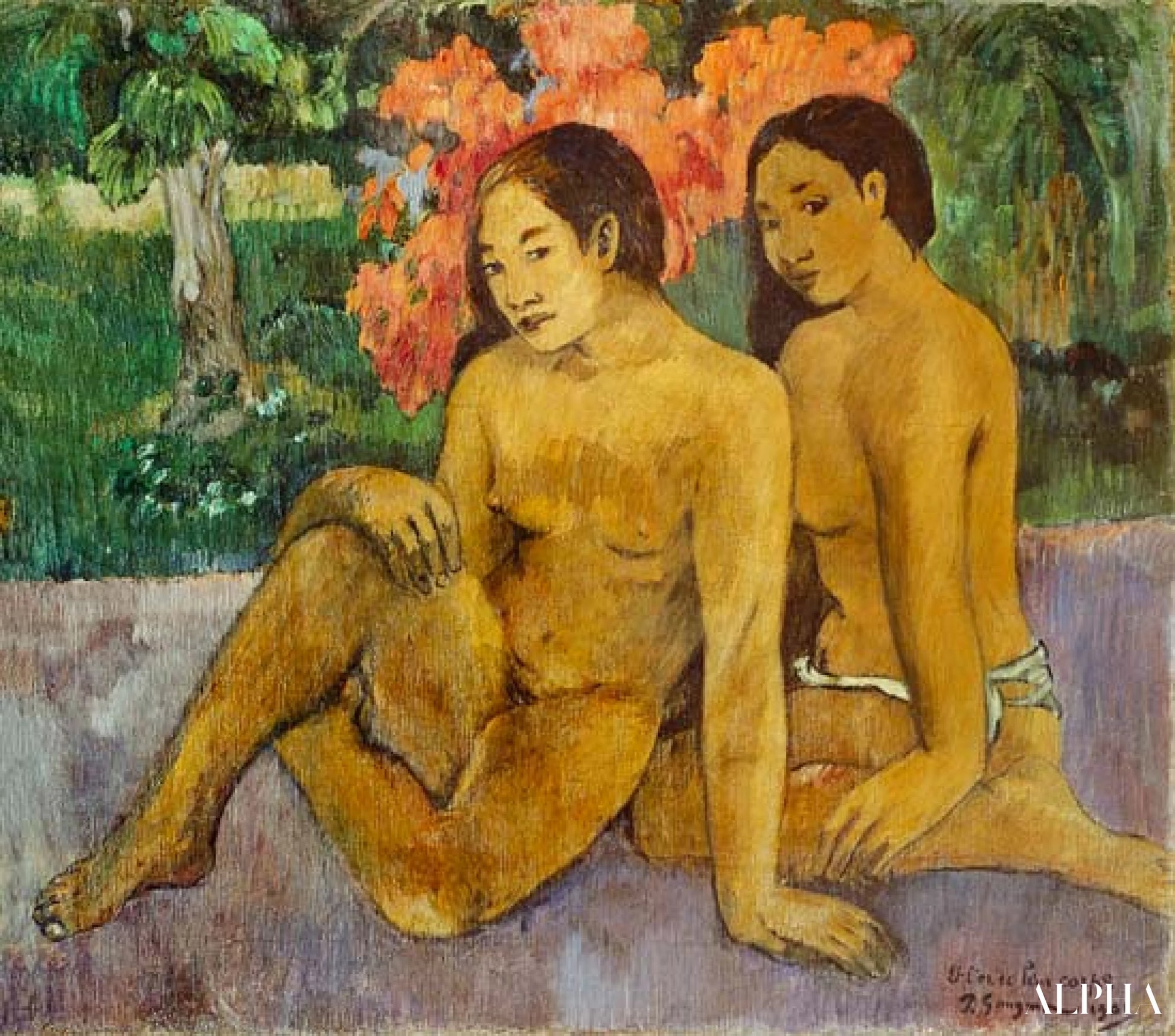 彼らの体の黄金 - ポール・ゴーギャン - 高級絵画および絵画の複製