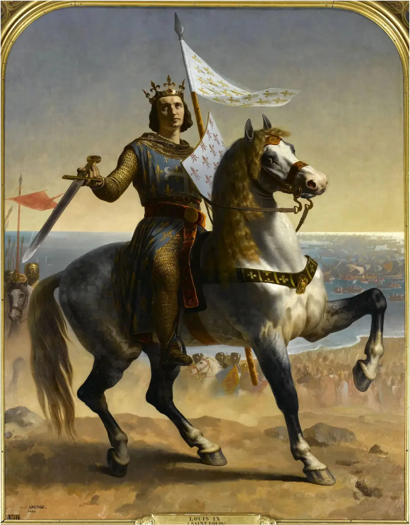 ルイ9世、通称サン・ルイ、フランス王（1215-1270） - エミール・シニョル

Source:
Louis IX, dit Saint Louis, Roi de France (1215-1270) - Émile Signol
