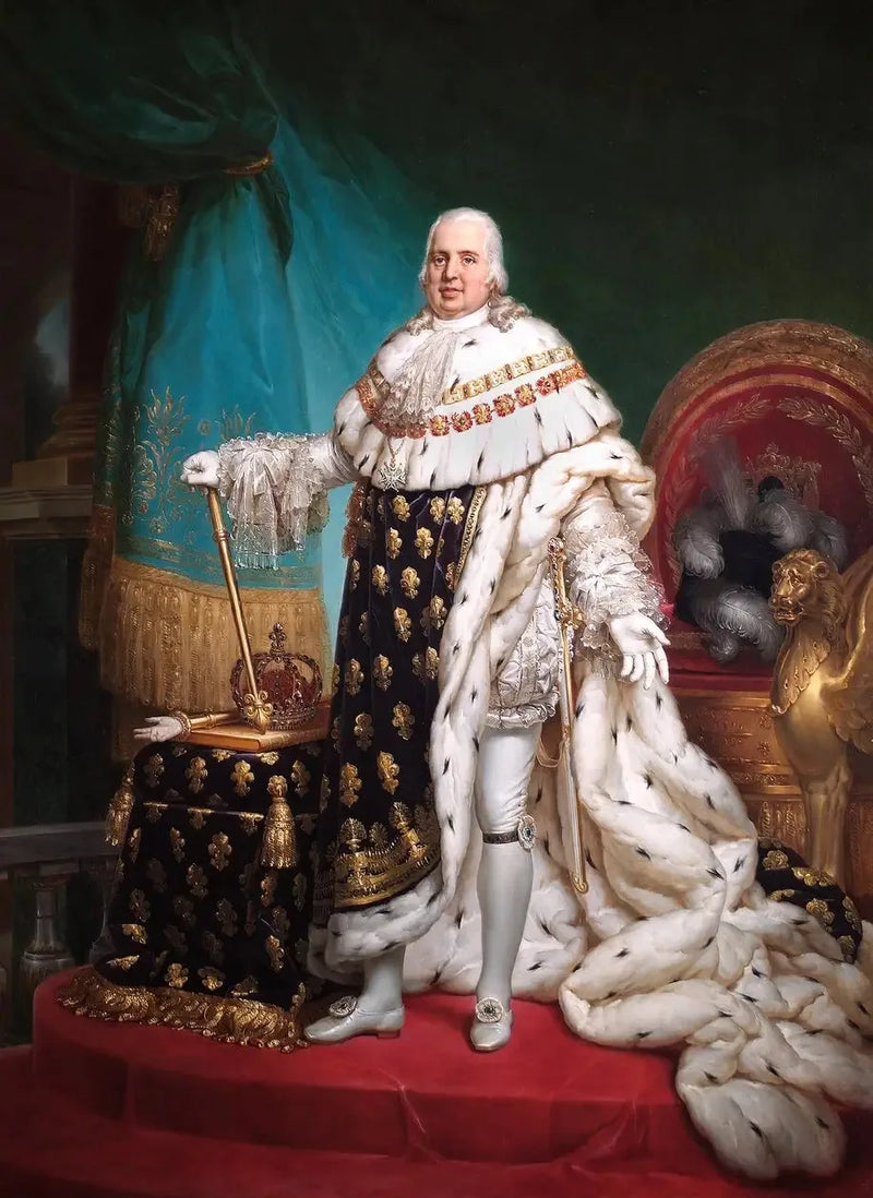 ルイ18世（1755年–1824年）、フランス王 - フランソワ・ジェラール

Source:
Louis XVIII (1755–1824), roi de France - François Gérard