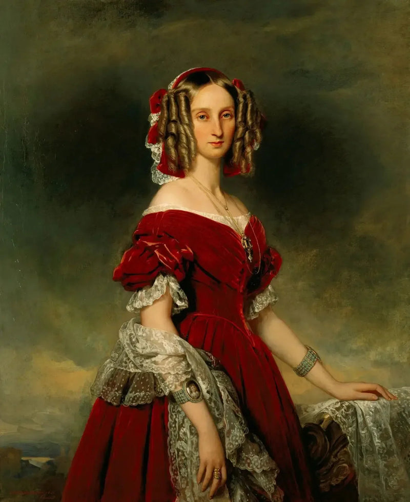 ルイーズ、ベルギーの女王（1812-1850） - フランツ・ザヴェル・ウィンターハルター

Source:
Louise, reine des Belges (1812-1850) - Franz Xaver Winterhalter