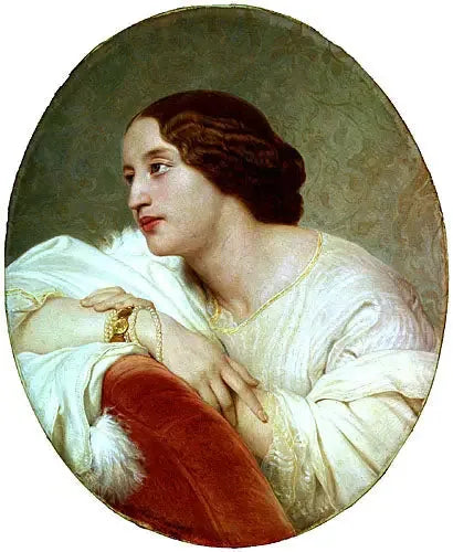 ルドミーユ・コマール、ボーヴォー＝クローン公爵夫人 - ポール・デラロッシュ

Source:
Ludmille Komar, princesse de Beauvau-Craon - Paul Delaroche