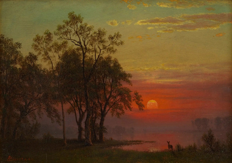 夕暮れの光 - アルバート・ビアスタット

Source:
Lueur du soir - Albert Bierstadt