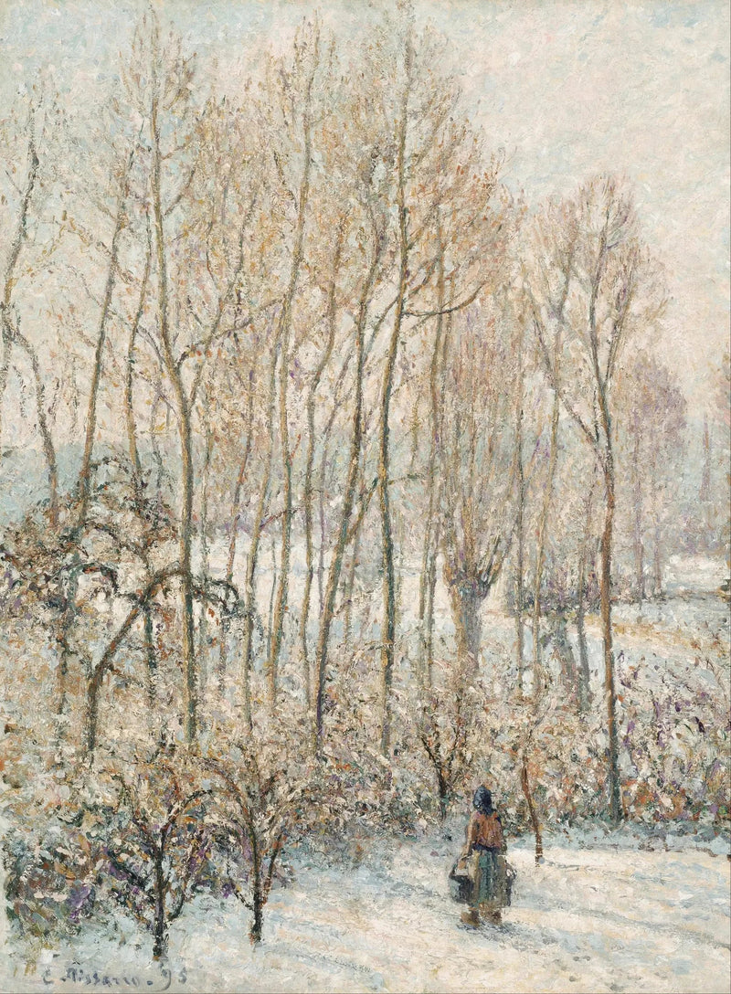 雪の上の朝の光、エラーニー＝シュル＝エプト - カミーユ・ピサロ