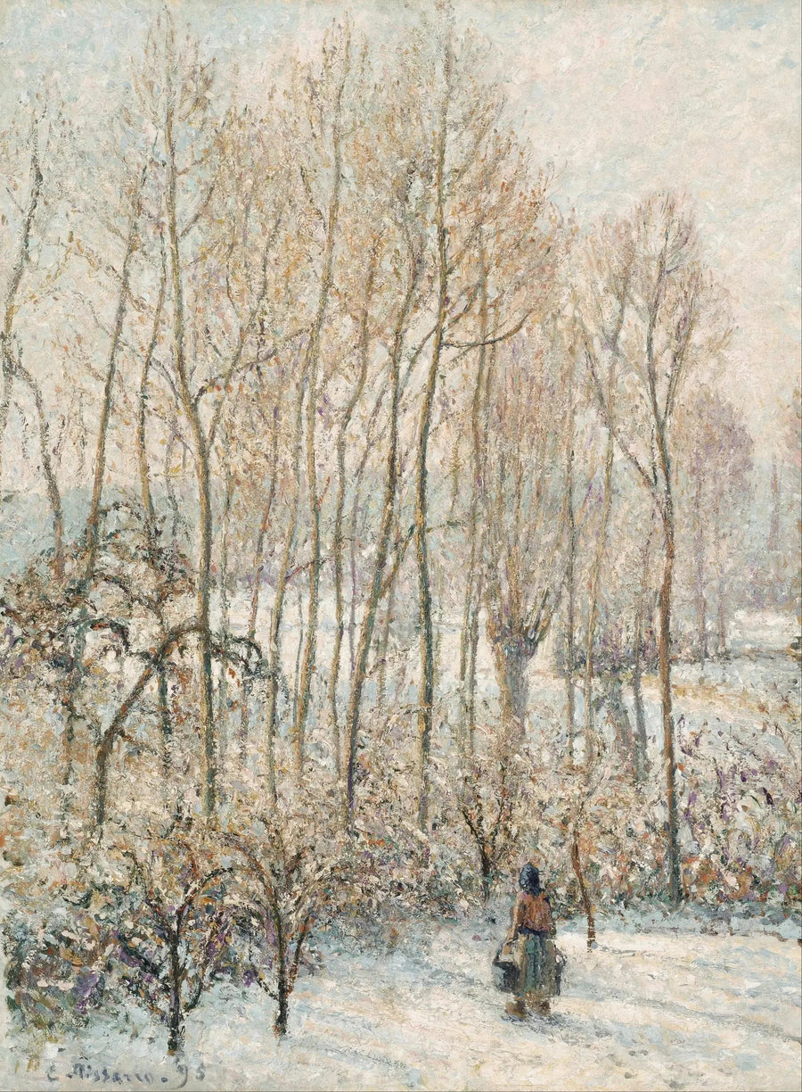 雪の上の朝の光、エラーニー＝シュル＝エプト - カミーユ・ピサロ
