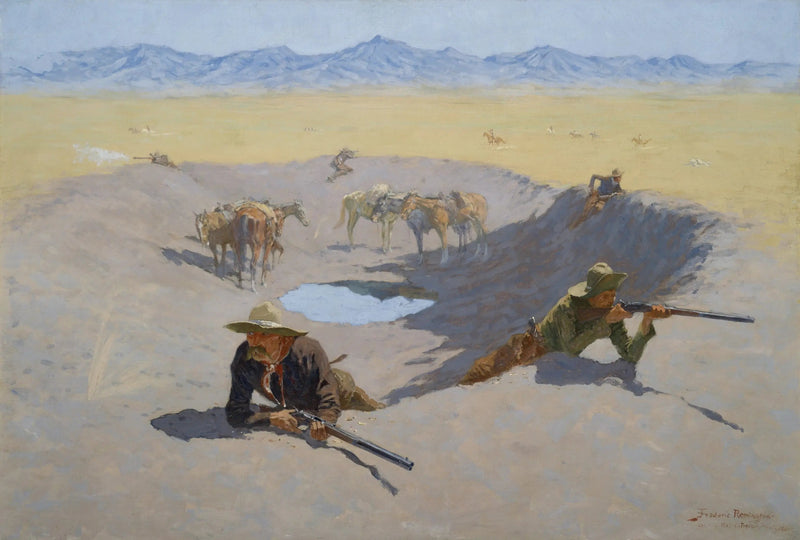 水場の闘い - フレデリック・レミントン

Source:
Lutte pour le point d'eau - Frederic Remington