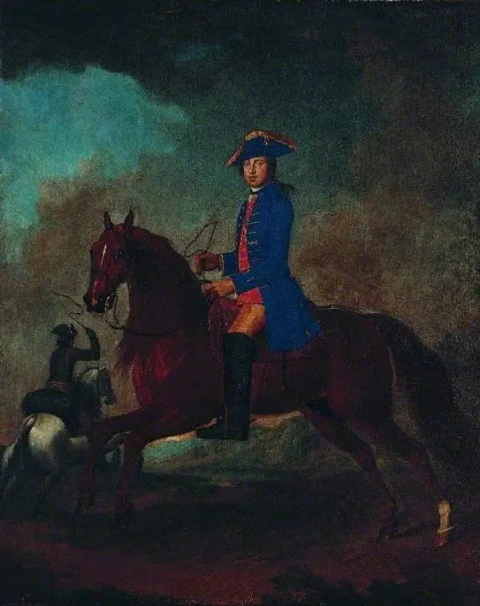 M. Dawson de Retford avec son serviteur - George Stubbs image 1 reproduction de peinture à l’huile