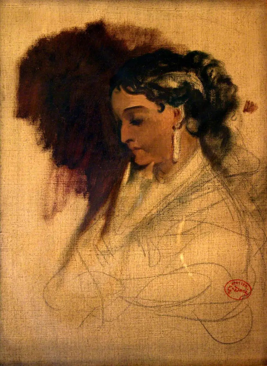 Madame Adelina Patti - Gustave Doré image 1 copie peinte à la main à l’huile