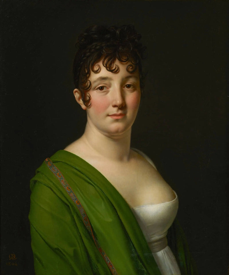 緑のショールをまとったボケ夫人 - アンヌ＝ルイ・ジロデ

Source:
Madame Bocquet au châle vert - Anne-Louis Girodet