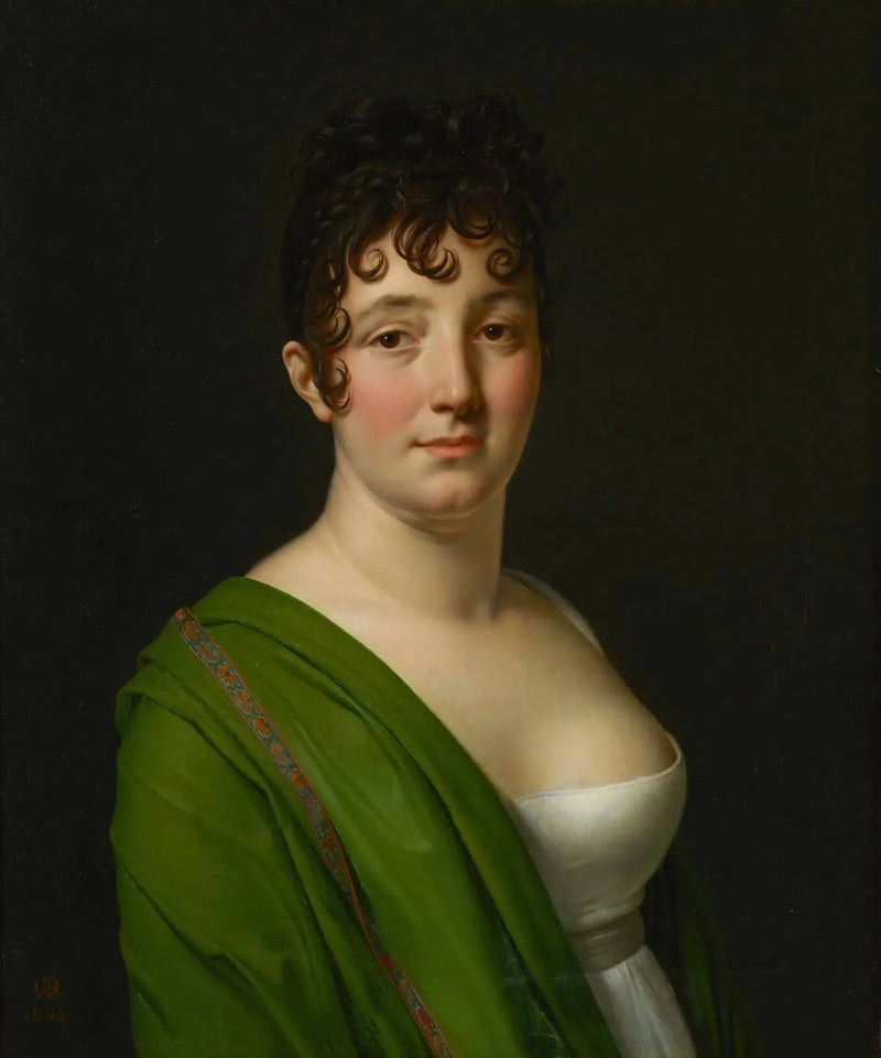 緑のショールをまとったボケ夫人 - アンヌ＝ルイ・ジロデ

Source:
Madame Bocquet au châle vert - Anne-Louis Girodet