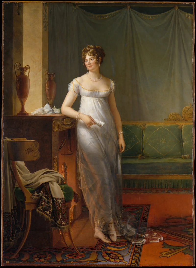 マダム・シャルル・モーリス・ド・タレイラン・ペリゴール（1761–1835） - フランソワ・ジェラール

Source:
Madame Charles Maurice de Talleyrand Périgord (1761–1835) - François Gérard
