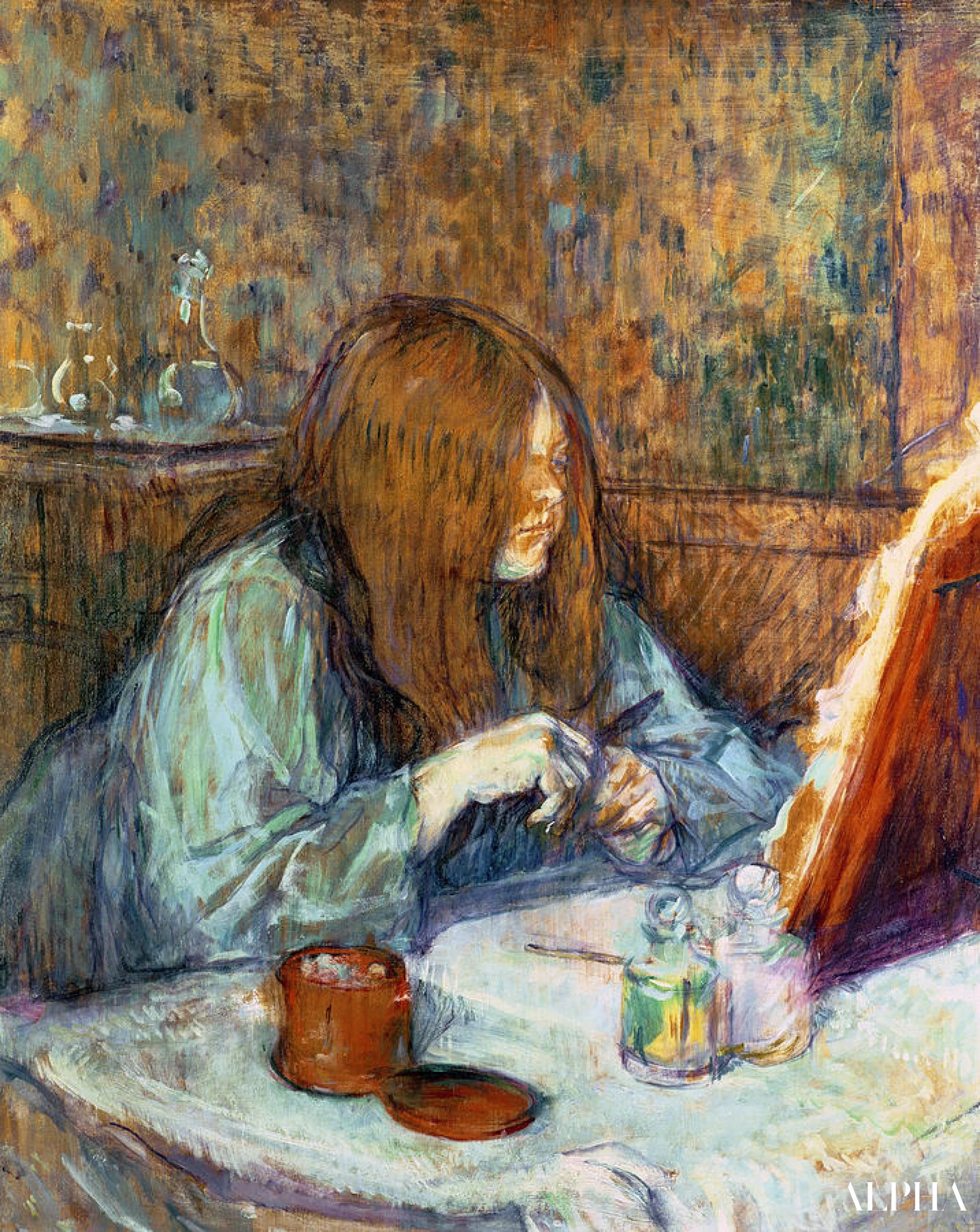 Madame Poupoule à sa toilette - Toulouse Lautrec - Reproductions de tableaux et peintures haut de gamme