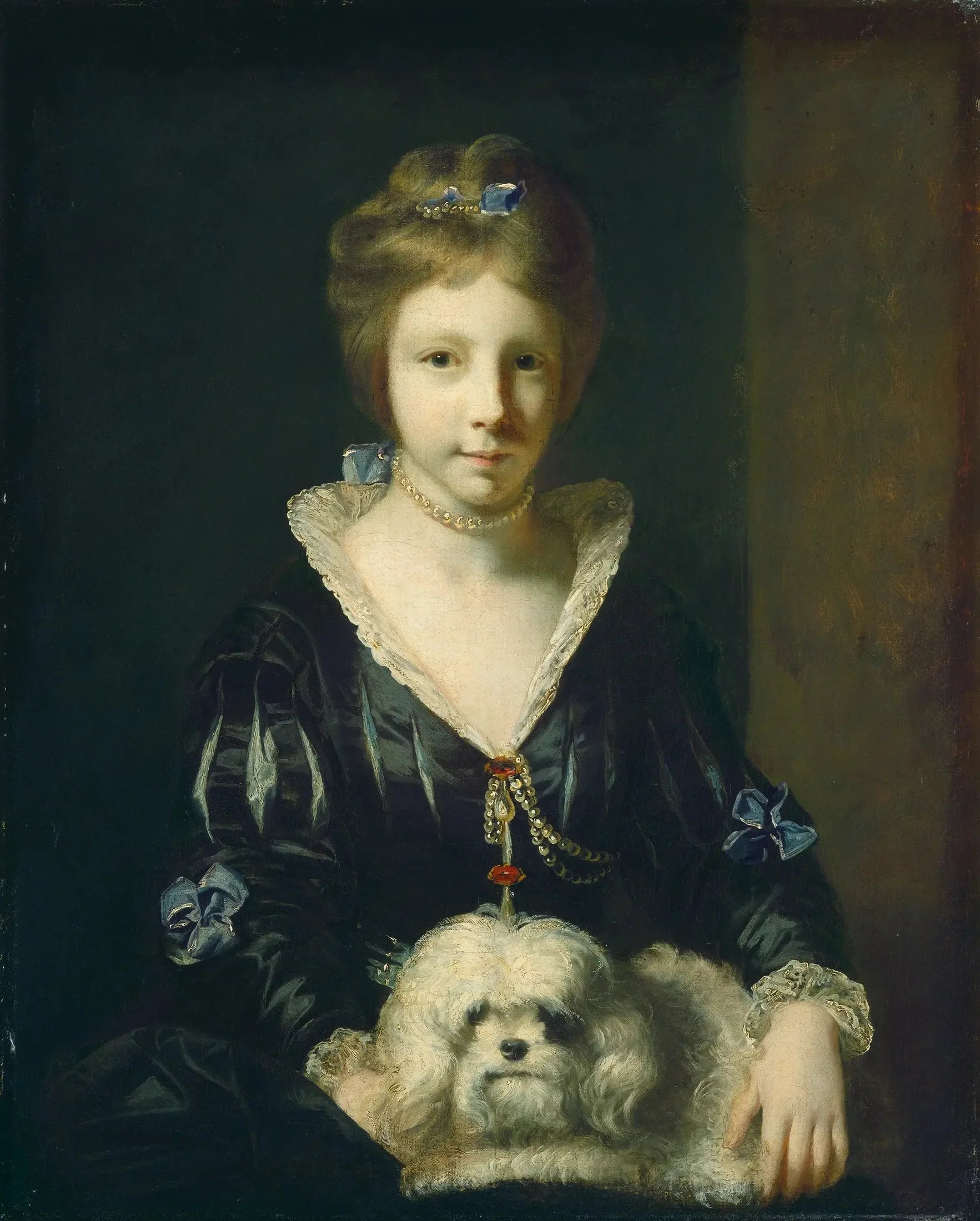 Mademoiselle Beatrix Lister - Joshua Reynolds image 1 tableau peint à l’huile sur toile