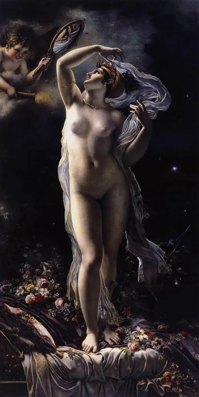 ヴェヌスのマドモワゼル・ランジュ - アンヌ＝ルイ・ジロデ

Source:
Mademoiselle Lange en Vénus - Anne-Louis Girodet