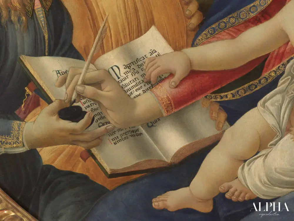 Madonna Magnificat, détail - Sandro Botticelli - Reproductions de tableaux et peintures haut de gamme