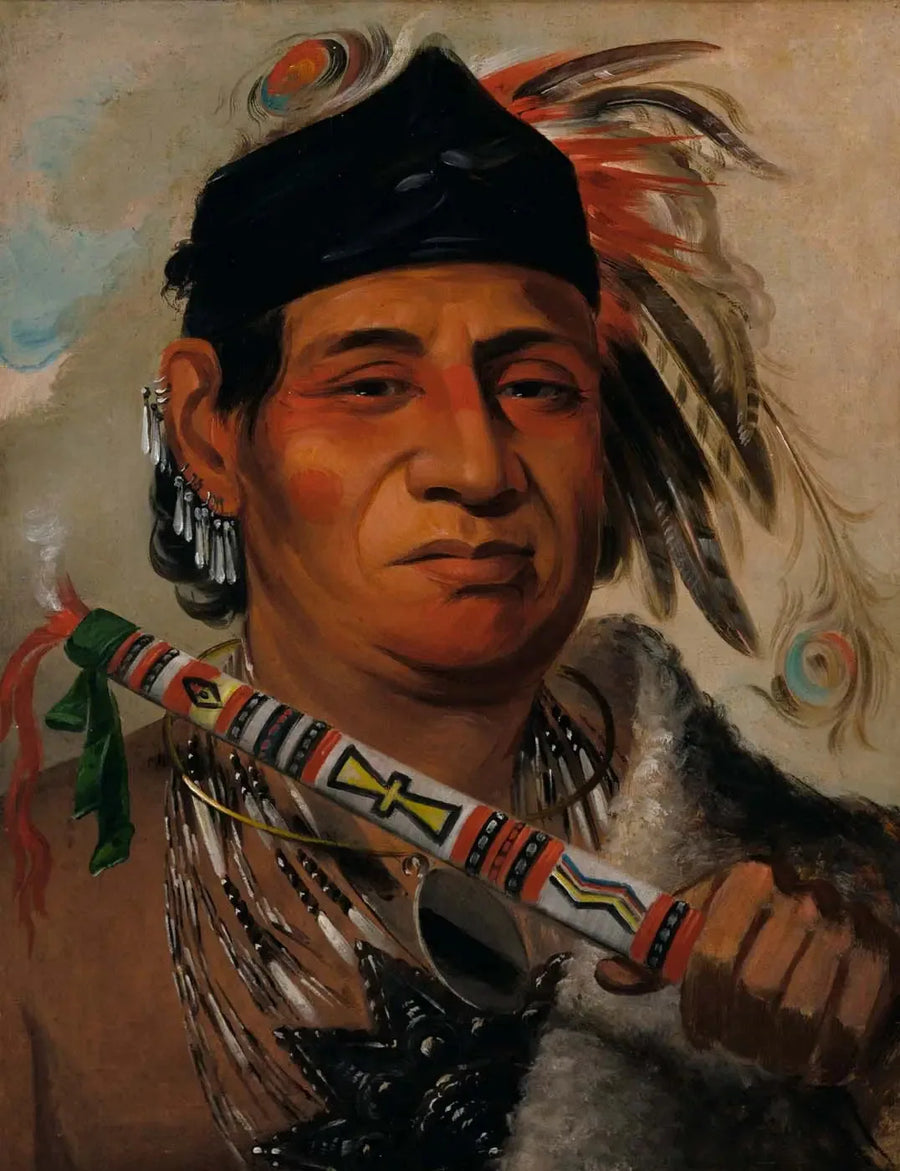 マ・ケ・ミ・テウフ、グリズリー・ベア、部族の長 - ジョージ・キャトリン

Source:
Mah-kée-mee-teuv, Grizzly Bear, chef de la tribu - George Catlin