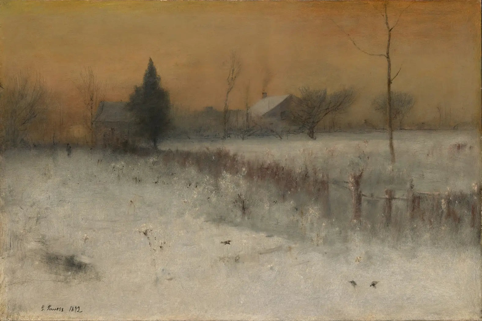Maison à Montclair - George Inness image 1 reproduction d’œuvre d’art à l’huile