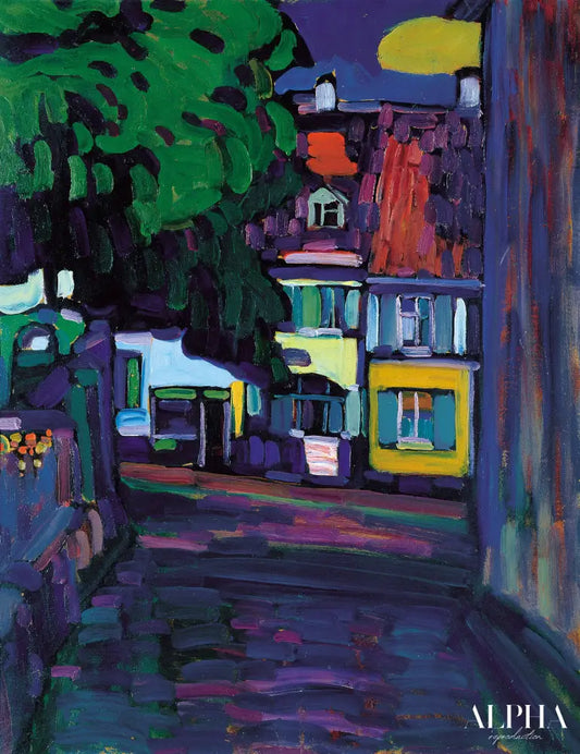 Maisons à Murnau sur Obermarkt - Vassily Kandinsky - Reproductions de tableaux et peintures haut de gamme